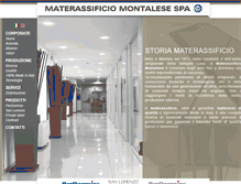 Tablet Screenshot of materassificiomontalese.com